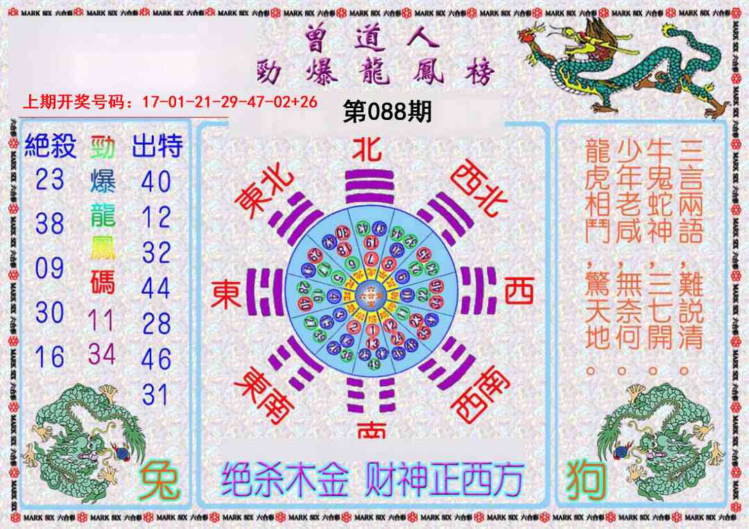 088期曾道人劲爆龙凤榜[图]